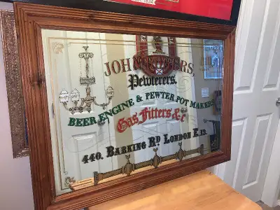 Huge John Rogers , Bar Beer Mirror, excellent condition, View more