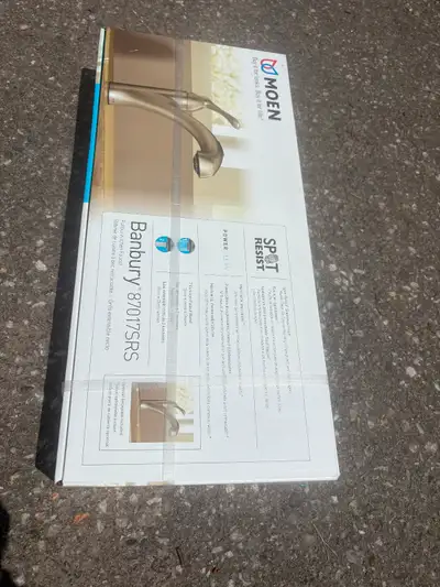 I have a bathroom faucet that I received as a gift that is for sale. New in the box. Brushed nickel...