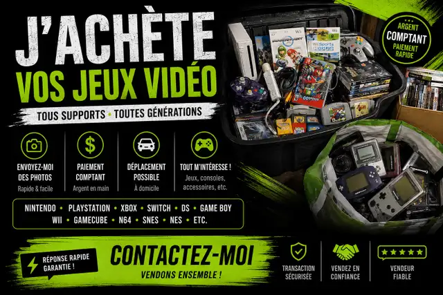  J’ACHÈTE VOS JEUX VIDÉO !  in Other in City of Montréal - Image 2