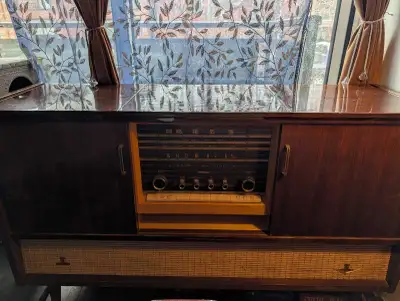 Vintage Nordmende stereo cabinet , View more