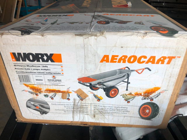 Worx AreoCart WG050 All Purpose Wheelbarrow / Dolly in Outdoor Tools & Storage in Stratford