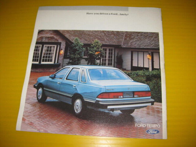 1986 Ford TEMPO New Car...  Adverting Sales Brochure in Other in Hamilton - Image 2