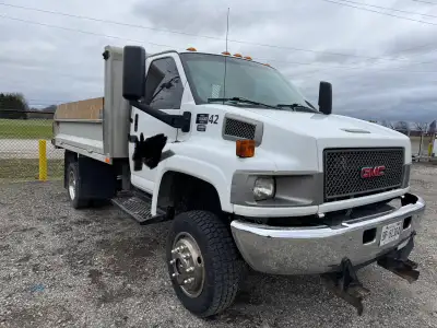 2008 GMC Topkick 5500 Aluminum Landscape Dump Box New tailgate 6.6 L Diesel Has recent Annual inspec...