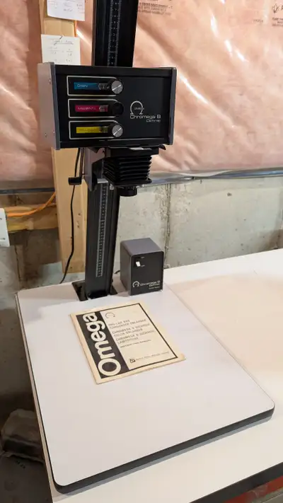A blast from the past! This Omega Chromega B Dichroic Colour Enlarger includes the following: - new...