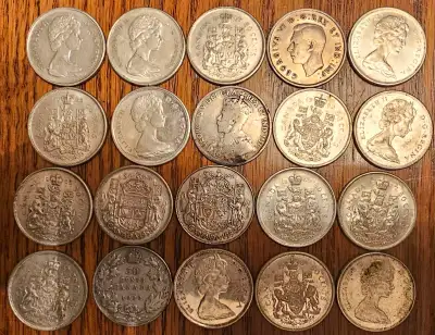 CDN Silver Halves $220 Face 132 oz of Silver $1500 under Spot!!, View more