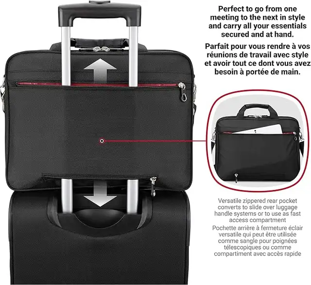 Swiss Gear Ballistic Top-Loading 15.6" Laptop Case (SWA0907) in Laptop Accessories in Markham / York Region - Image 4