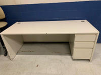 Steelcase metal desk with drawers (7 avail)