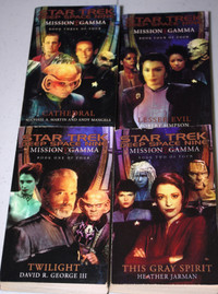 Star Trek Deep Space Nine Paperback 4 Book Mission Gamma Set