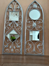 Silver Finished Metal Arch Wall Decorations