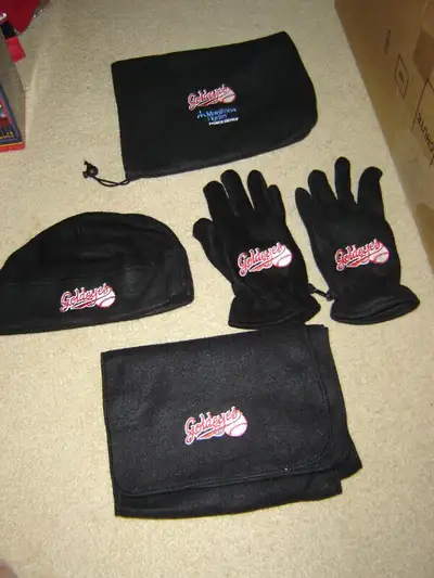 2 Goldeyes winter warming kits, one in original packaging. One only taken out of package to pose for...