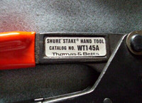 Thomas & Betts WT145A Manual Crimp Tool; Orange/Black Handle
