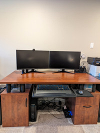 BESTAR Double-Pedestal Computer Desk -- Asking $120