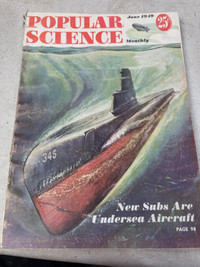 VINTAGE JUNE 1949 POPULAR SCIENCE MAGAZINE #HR026