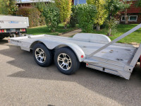 Featherlite aluminum 6x14 ft trailer, with winch