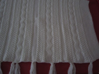 Hand Knitted Small Blanket/Throw