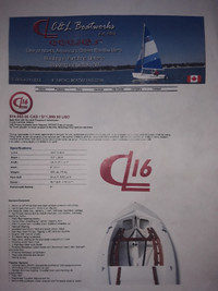 CL16 sailboat with trailer