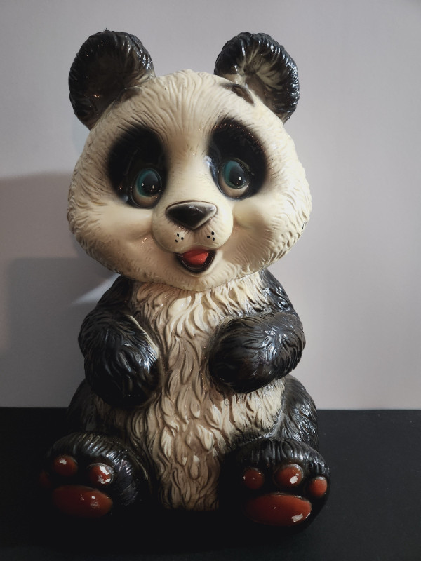 VINTAGE RARE CERAMIC PANDA BEAR COIN BANK in Arts & Collectibles in St. Catharines