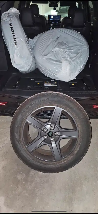 255/60 R20 Land Rover (Range Rover) Defender Rims with Tires Pirelli Scorpion All Season Tires Dark...