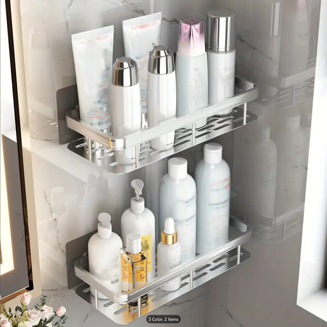 Silvery Temu Shower Caddy - Hilarious Finish/QC in Bathwares in City of Toronto - Image 2