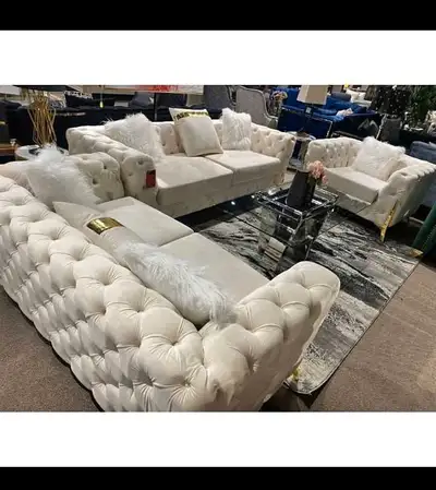 Tufted Brand-new Sofa set for Sale, 50% Discount., View more