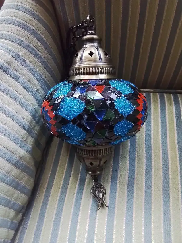 Mosaic Turkish Hanging Lamp in Indoor Lighting & Fans in City of Toronto - Image 10