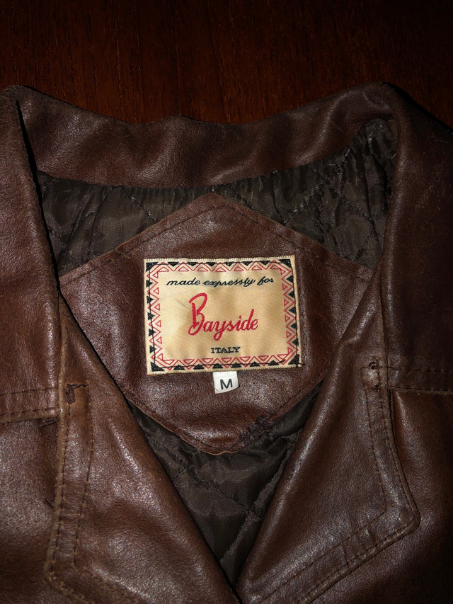 Manteau en cuir vintage- Medium dans Hommes  à Ville de Montréal - Image 4