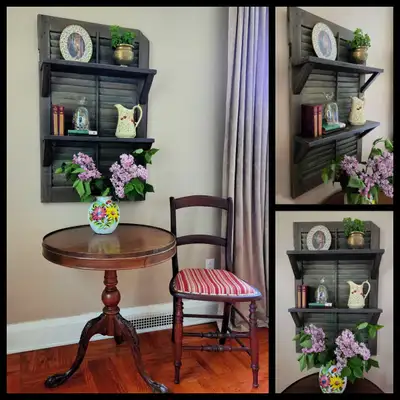 Custom Antique Shutter Shelf, View more