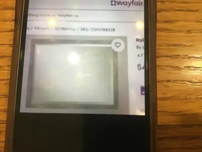 Silver trimmed Mirror, View more