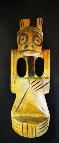 Taino Caribbean God wood carving Art figure