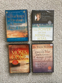Spiritual, self-help DVD sets (Dyer, Hicks, Borysenko, Twyman)