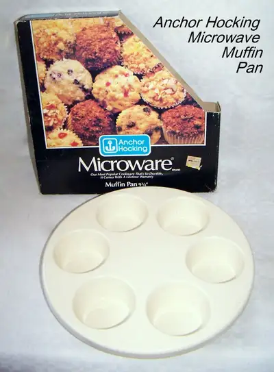 Muffin Pan microwave or regular oven, Anchor Hocking Microware, View more