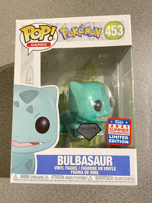 Pokemon Bulbasaur Diamond collection Exclusive funko Pop! #453