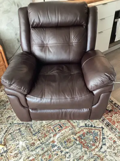 Leather Recliner - 3 Months Old, View more