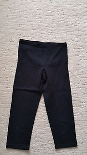 Girls Old Navy Black Capri Leggings Size 10/12