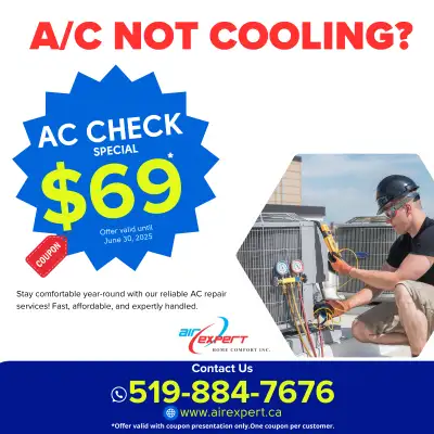 Stay Cool This Summer – A/C Check Just $69! ❄️, View more