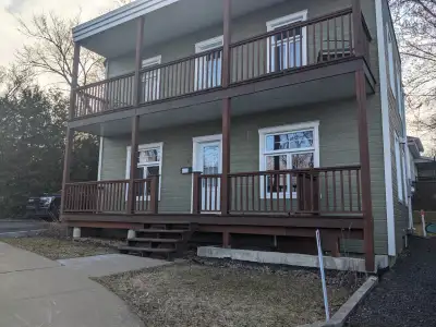 - 4 ½ meublé dans un duplex centenaire entièrement rénové - Chauffé/éclairé - Salle de bain avec dou...