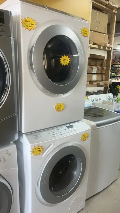 Miele German Brand 27" Washer and Dryer Set 30-Day Warrantly, View more
