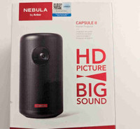 Nebula Capsule II Portable Projector and Bluetooth Speaker
