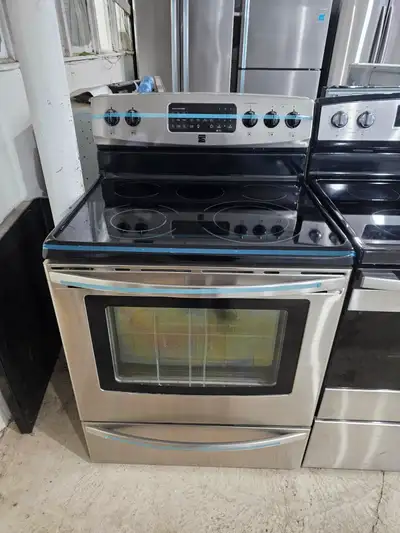Kenmore 30" Stainless Steel Electric Ceramic Top Stove Oven, View more