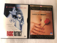 Basic Instinct and American Beauty on DVD