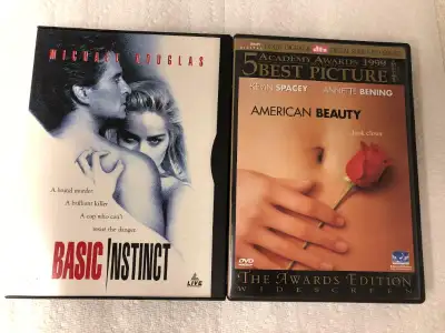 Basic Instinct and American Beauty on DVD, View more