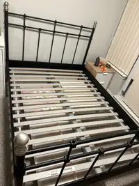 IKEA queen size iron bed