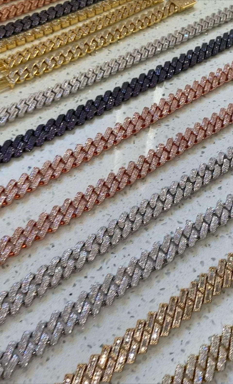 18mm Iced Out Cuban Link Chain | Gold, Silver, Black & Rose Gold ...