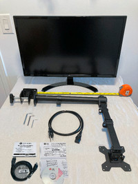 NEW* LG 27” 4K UHD LED Computer Monitor, HDMI/DP + VESA Desk Arm