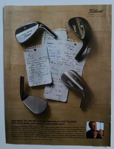 ‘03 Titleist Golf Wedges Original Ad, View more
