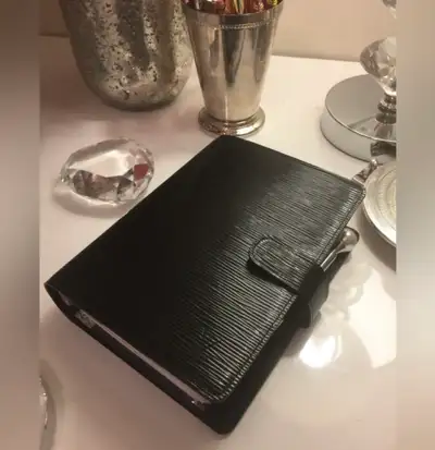 Elegant authentic Louis Vuitton agenda in leather, View more