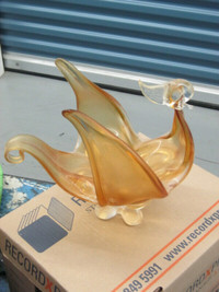 CHALET GLASS LARGE BIRD SWAN LAMP & MORE ITEMS