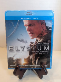 Elysium Blu-Ray DVD Combo Pack Matt Damon Jodie Foster