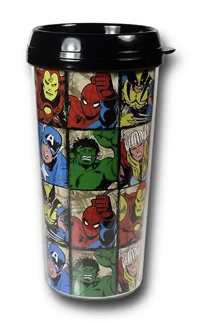 2010 Marvel Super Heroes Insulated 16 oz Drink Tumbler - Vintage, View more