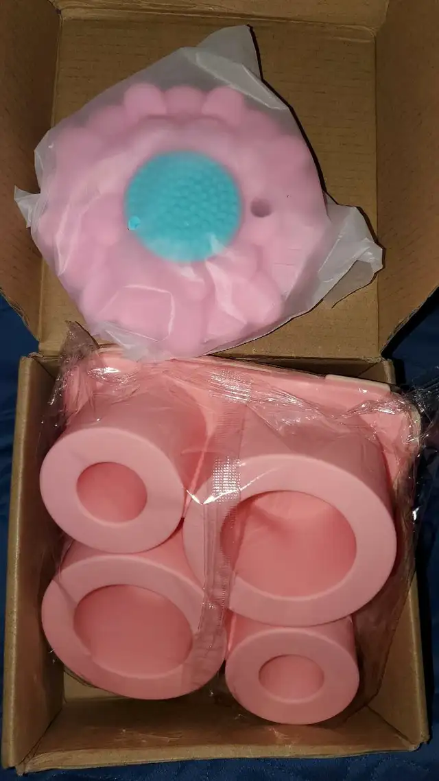 Pink Silicone Ice Cube Tray & Dust Cover Set62863733692673121